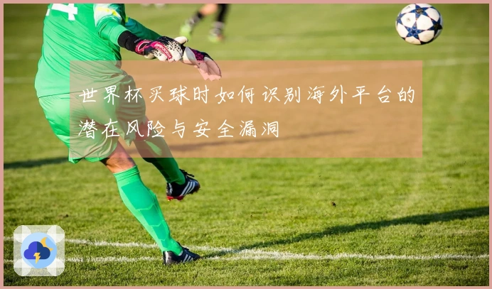 世界杯买球时如何识别海外平台的潜在风险与安全漏洞